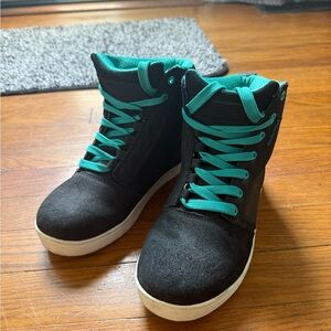 Speed and Strength True Romance Teal motorcycle shoes